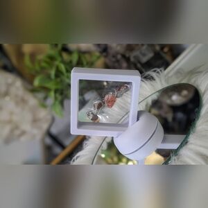 Lodolite Garden Quartz Crystals in Display Case